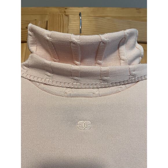 VTG Givenchy Sport Pink Turtleneck Qiana Nylon Size 36 - Picture 6 of 13